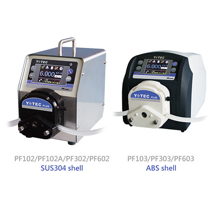 Laboratory Peristaltic pump - PF102／PF102A／PF302／PF602 (SUS304 shell)　PF103／PF303／PLF603 (ABS shell)